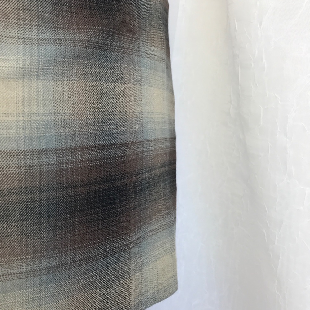 🚫SOLD🚫 NWT Brown Plaid High Waist Skort Skirt - Picture 7 of 8